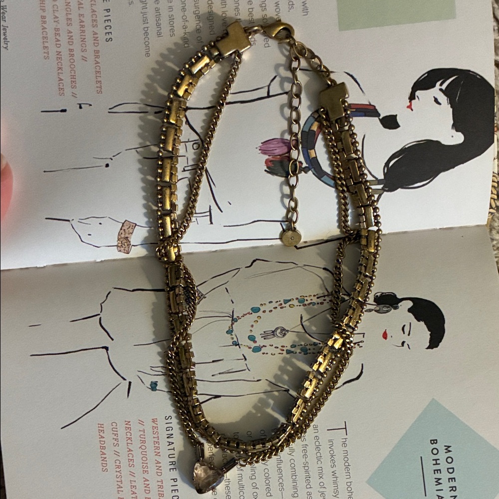 Stella & Dot Gold Layered Necklace